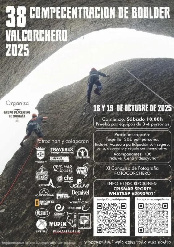 38ª Compeconcentración de Boulder Valcorchero 2025