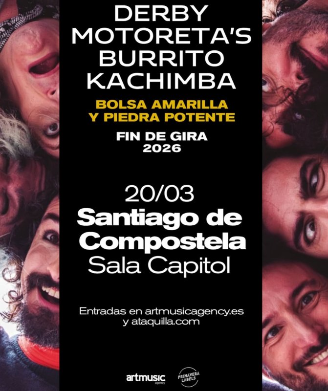 Concierto de Derby Motoreta's Burrito Kachimba en Santiago