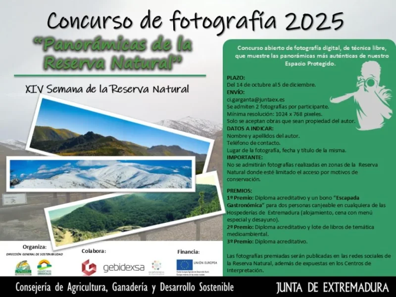 Concurso de Fotografía 2025: Panorámicas de la Reserva Natural