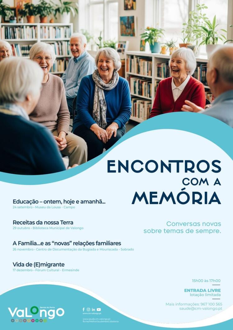 Encontros com a Memória com mais três sessões