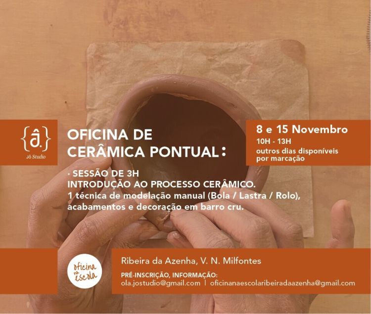Oficina na Escola - Oficina de Cerâmica Pontual
