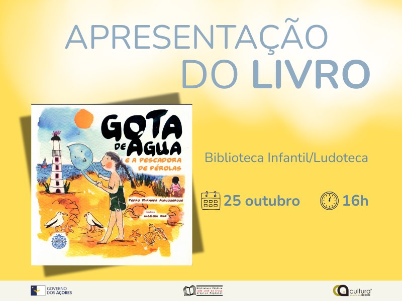 Apresentação do livro Gota de Água e a Pescadora de Pérolas