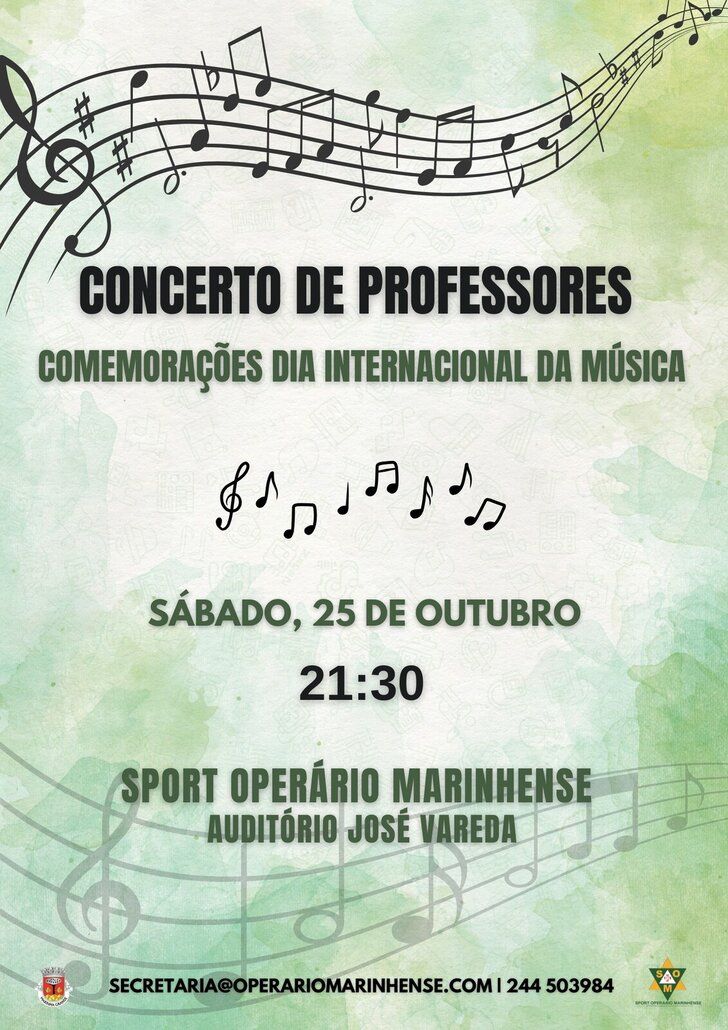 CONCERTO DE PROFESSORES | Sport Operário Marinhense
