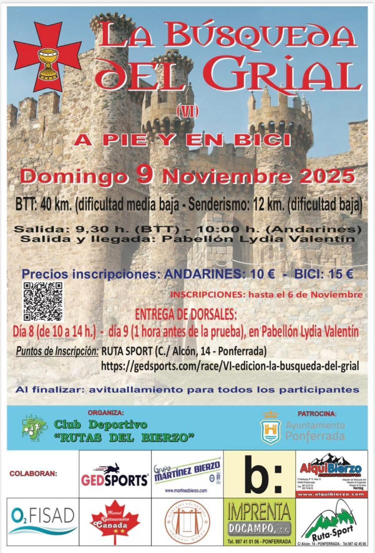 LA BUSQUEDA DEL GRIAL A PIE Y EN BICI