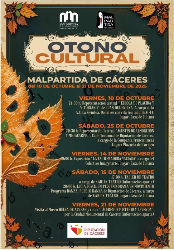 Otoño Cultural en Malpartida de Cáceres