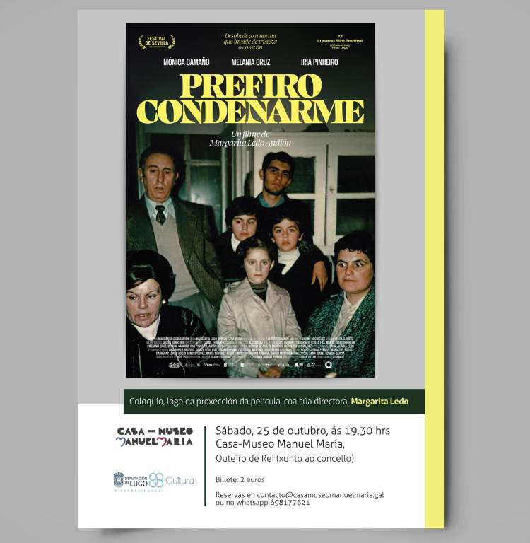 'Prefiro condenarme', de Margarita Ledo, este sábado na Casa-Museo Manuel María
