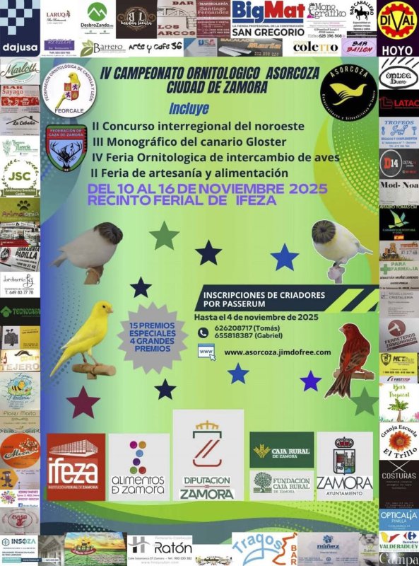 IV Campeonato Ornitológico Asorcoza Ciudad de Zamora