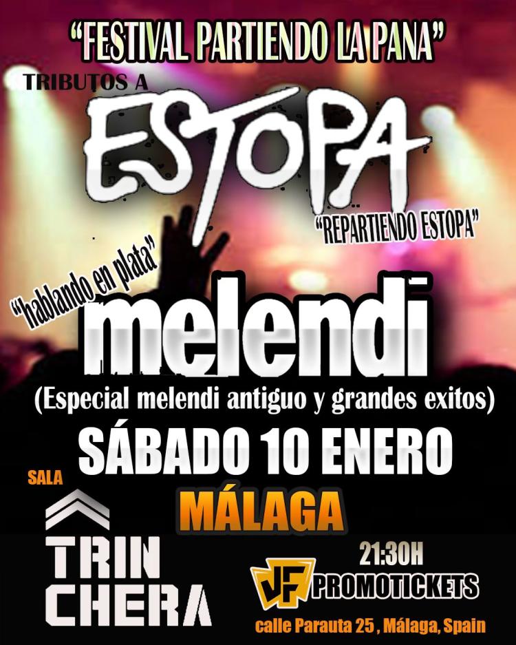 FESTIVAL 'PARTIENDO LA PANA' LOS GRANDES TRIBUTOS A ESTOPA Y MELENDI EN MÁLAGA