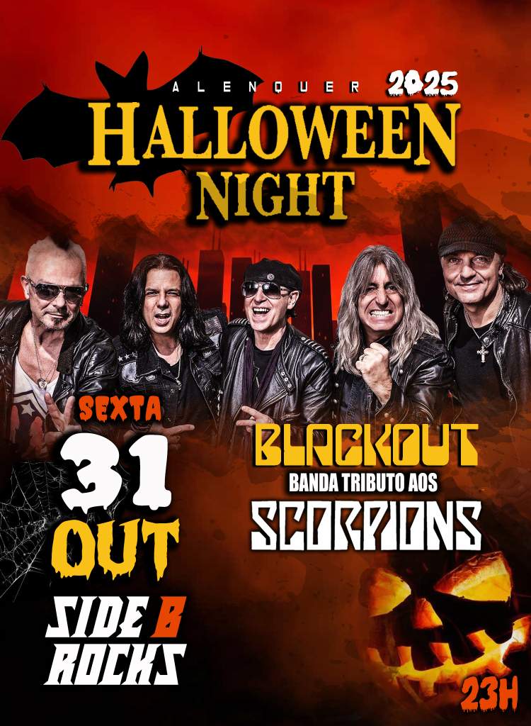 Noite   HALLOWEEN  - BLACKOUT - Tributo SCORPIONS