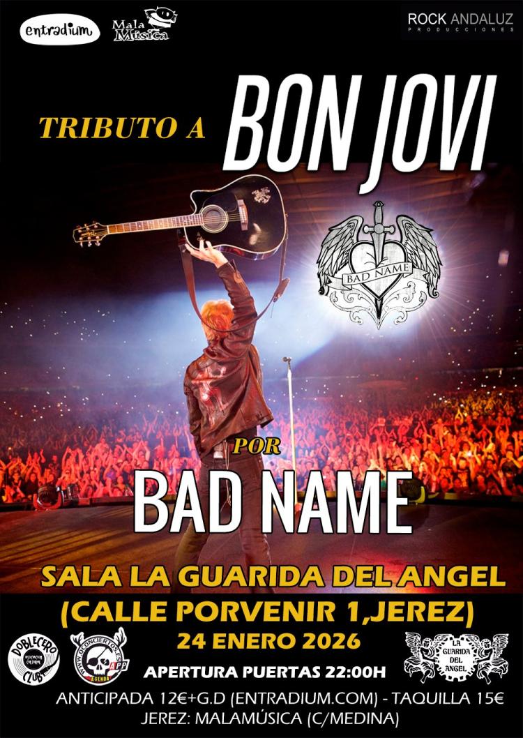 Tributo a Bon Jovi (BAD NAME) en La Guarida del Angel