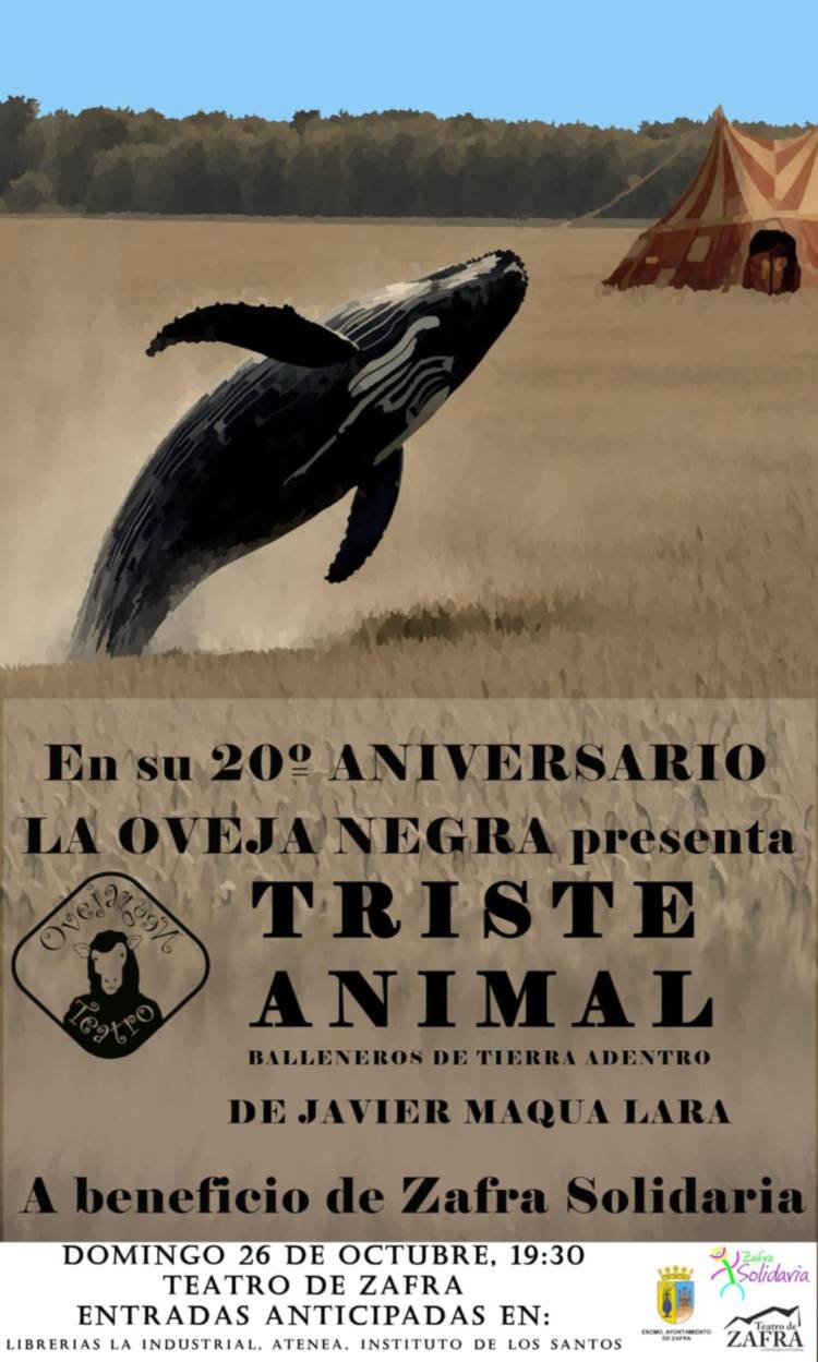 obra de teatro TRISTE ANIMAL