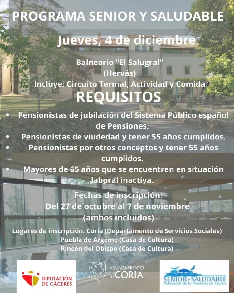 Programa Senior y Saludable en Coria