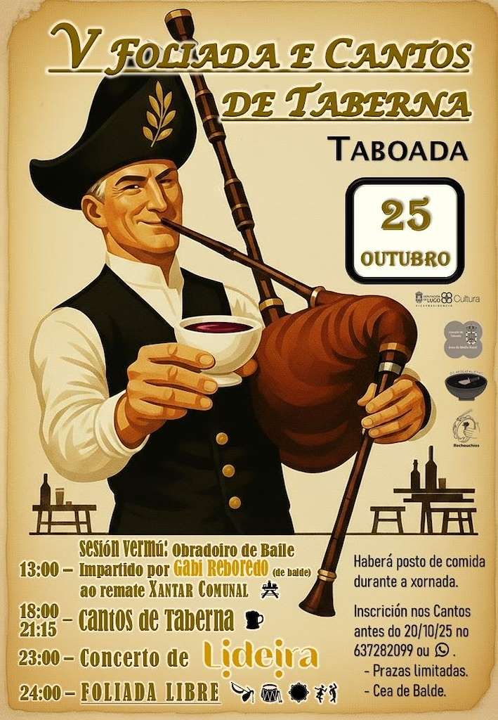 V Foliada e cantos de taberna 2025 | Taboada