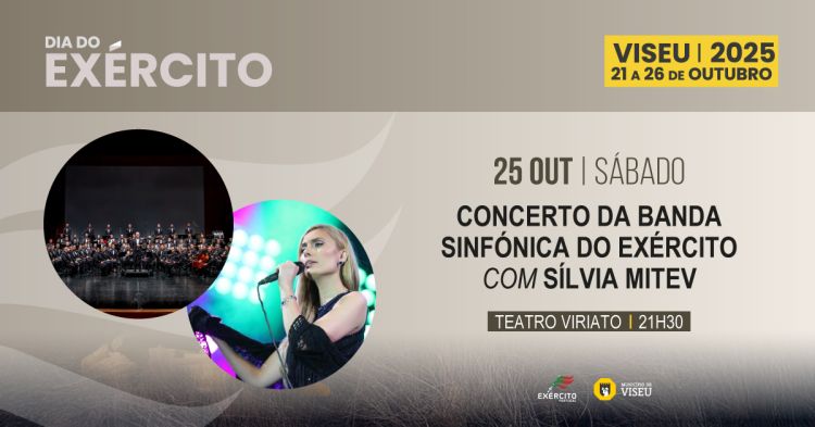 [ESGOTADO] Dia do Exército | Concerto da Banda Sinfónica do Exército com Sílvia Mitev