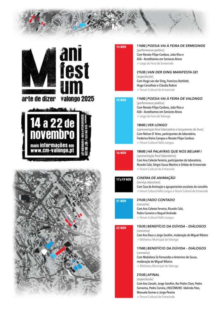 Novembro é mês de MANIFESTUM arte de dizer