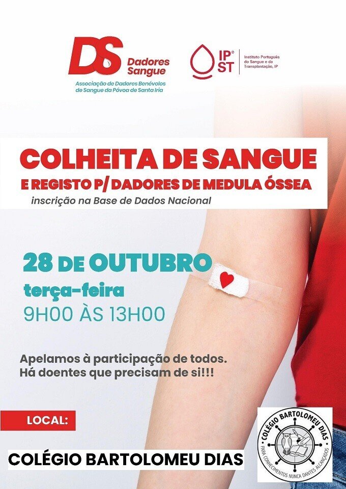 Colheita de Sangue e Registo para Dadores de Medula Óssea
