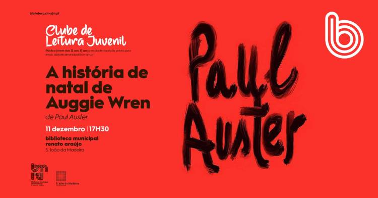 Clube de Leitura Juvenil | A História de Natal de Auggie Wren”, de Paul Auster