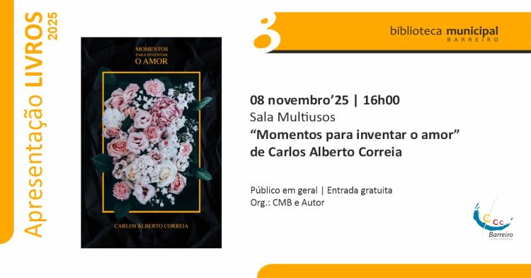 Apresentação do livro “Momentos para inventar o amor” 