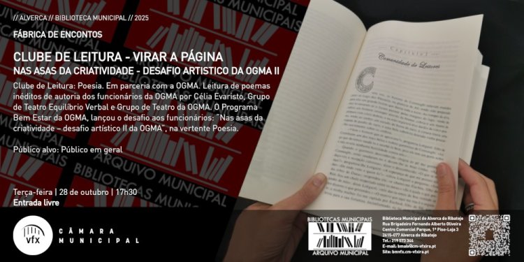 CLUBE DE LEITURA - VIRAR A PÁGINA NAS ASAS DA CRIATIVIDADE - DESAFIO ARTISTICO DA OGMA II