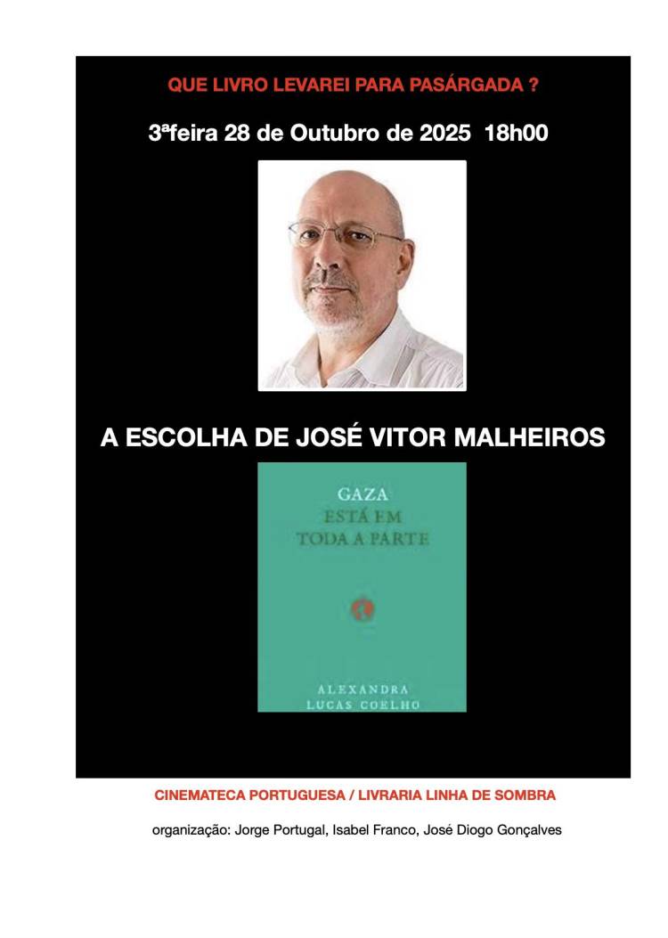 Que Livro Levarei Para Pasárgada?  A escolha de José Vitor Malheiros