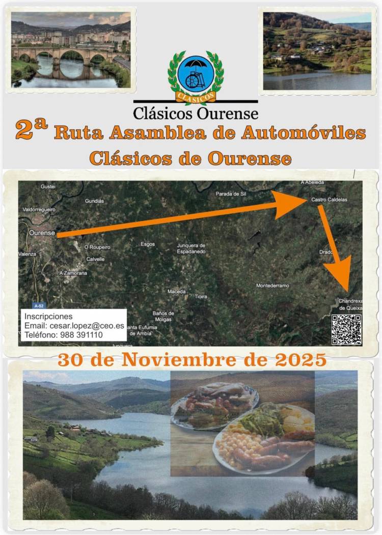 2° Ruta Asamblea socios automóvil clásicos Ourense 