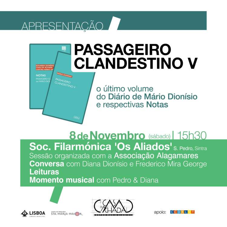Apresentação de «Passageiro clandestino V» em S. Pedro, Sintra