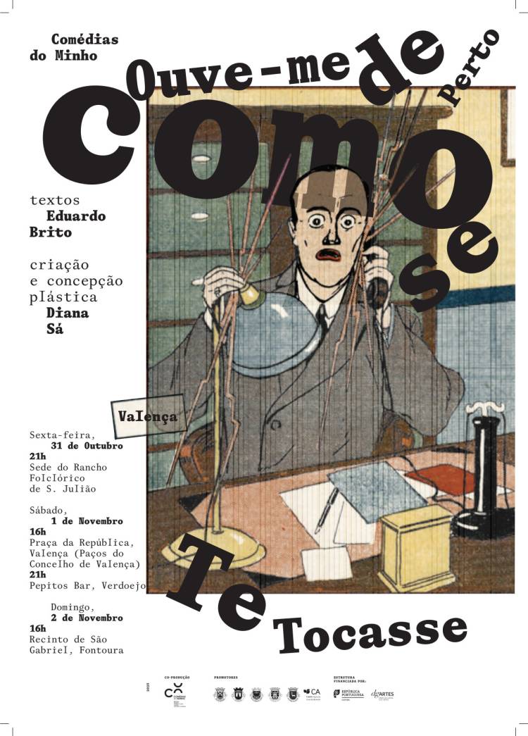 Teatro 'Ouve-me como se te tocasse de perto' em São Julião