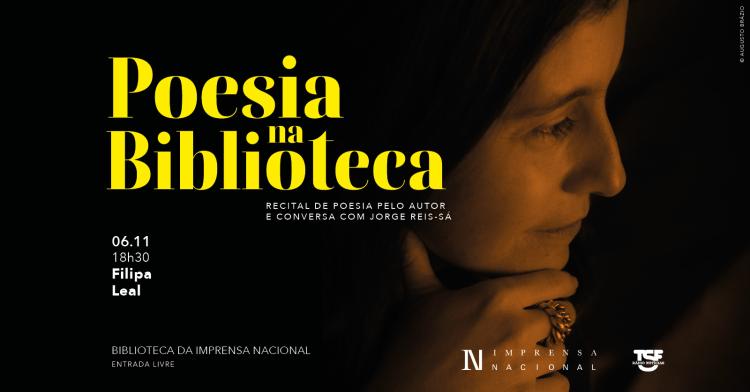 Poesia na Biblioteca com Filipa Leal