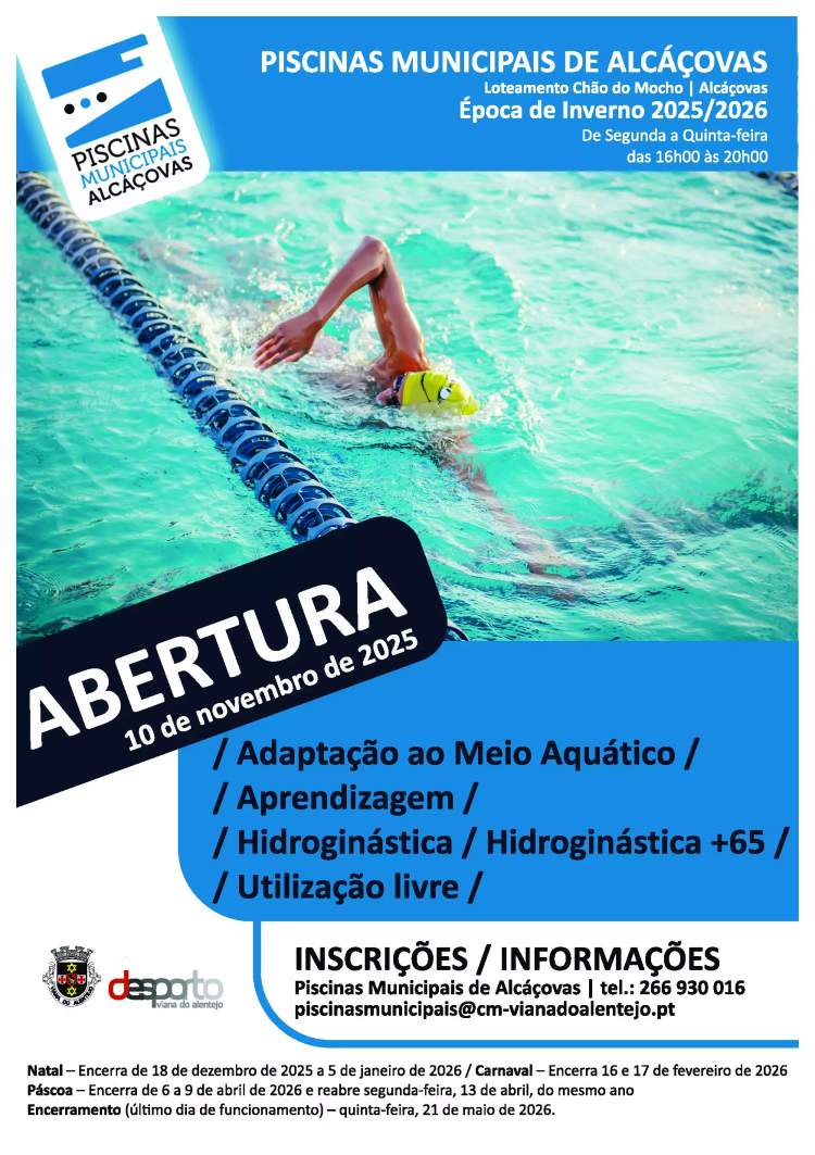 Piscinas de Alcáçovas – Época de Inverno