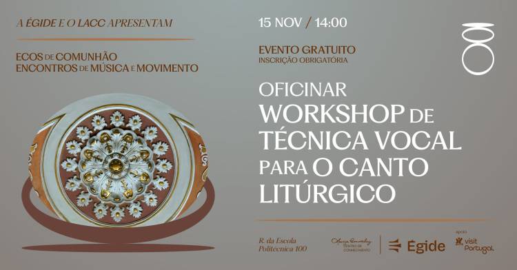 Oficinar: Workshop de Técnica Vocal para o Canto Litúrgico