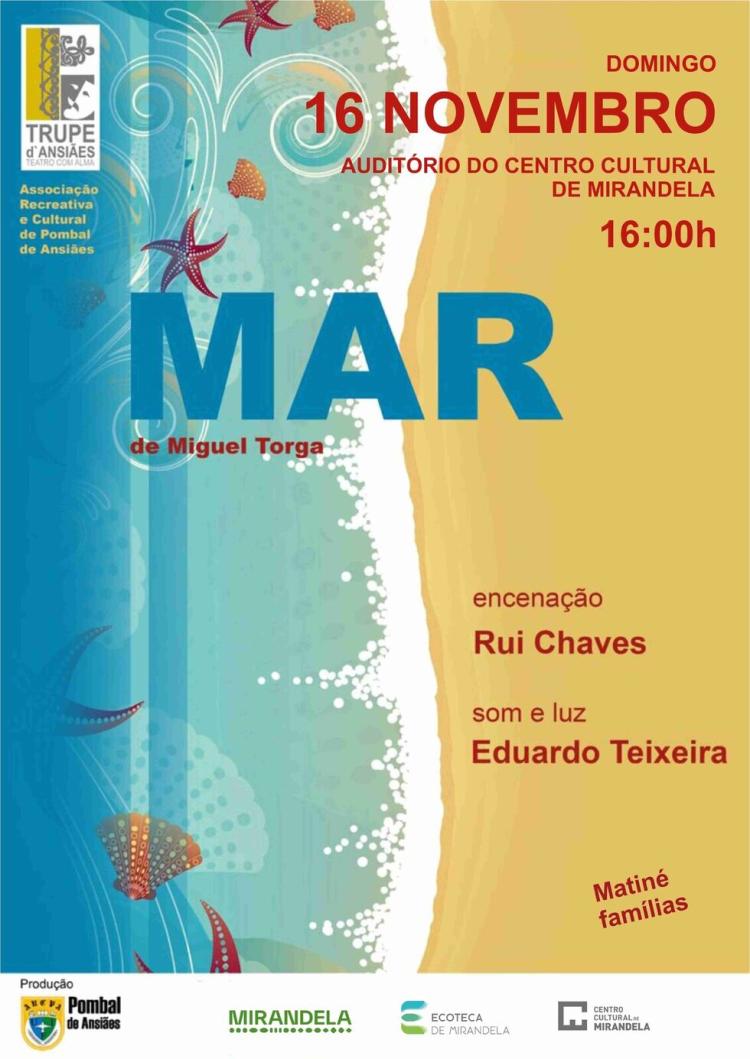 Peça de Teatro 'Mar' de Miguel Torga | Centro Cultural de Mirandela