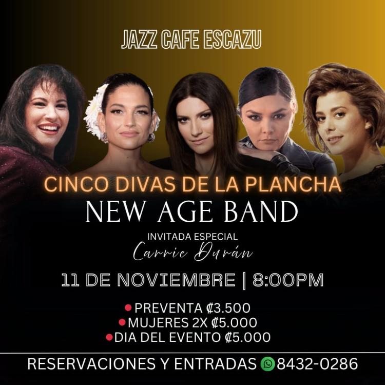 New Age Band presenta: Cinco Divas de la Plancha
