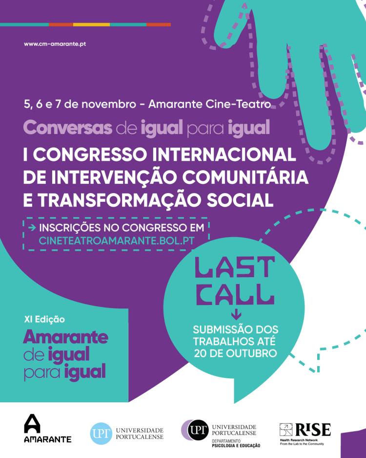 Conversas de Igual para Igual – I Congresso Internacional de Intervenção Comunitária e Transformação