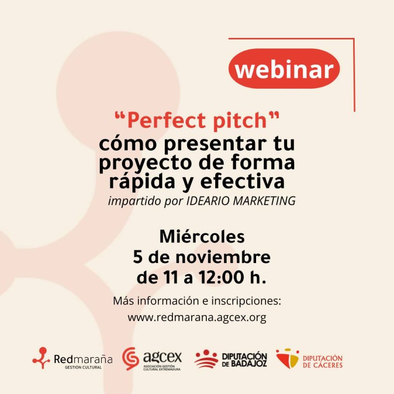 Webinar Perfect Pitch: Presentación Efectiva de Proyectos