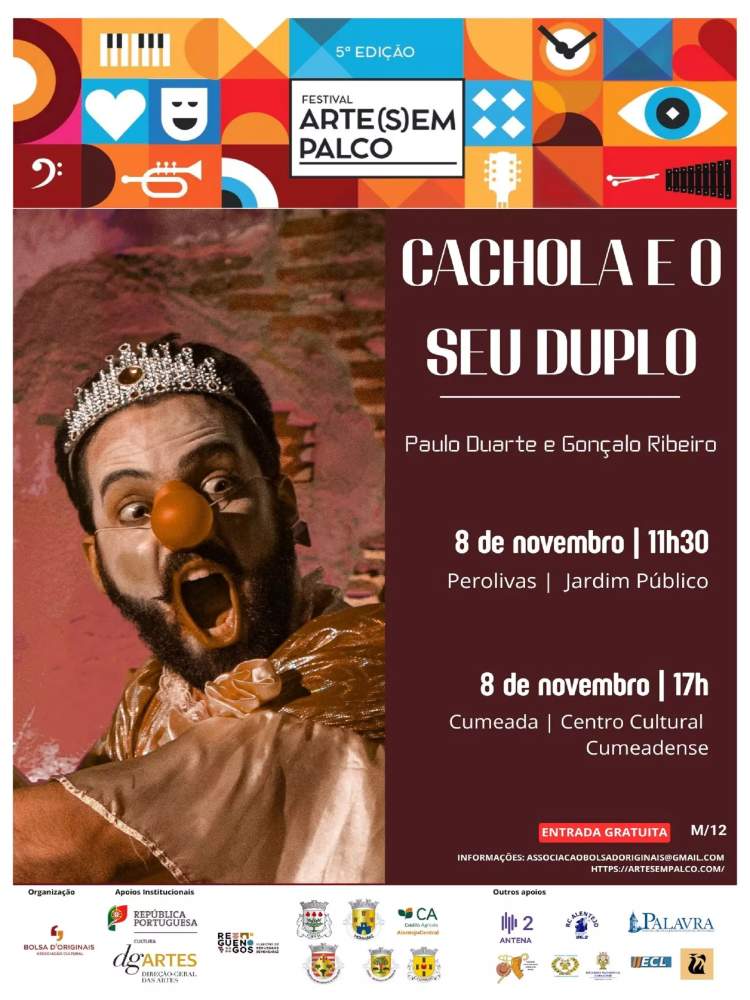 Arte (s)em Palco | Concerto Encenado “Cachola e o Seu Duplo” de Teatro Clown