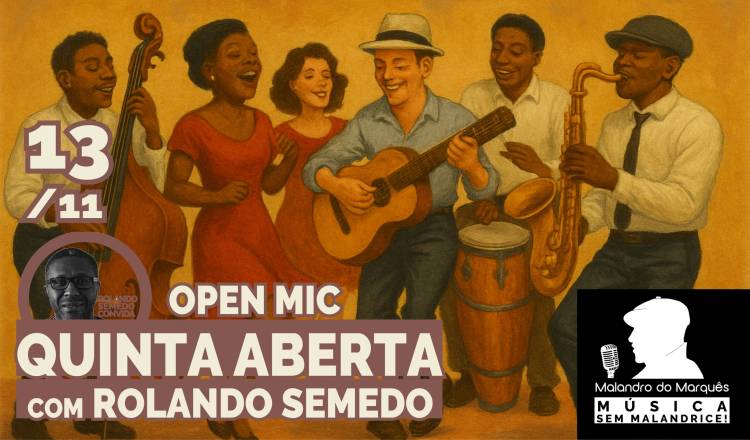 Quinta Aberta (jamsessions / open mic) сom Rolando Semedo 