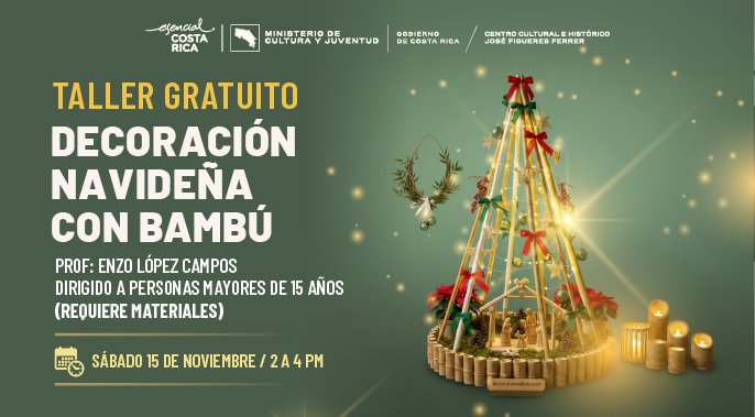 Taller: Decoración navideña con bambú