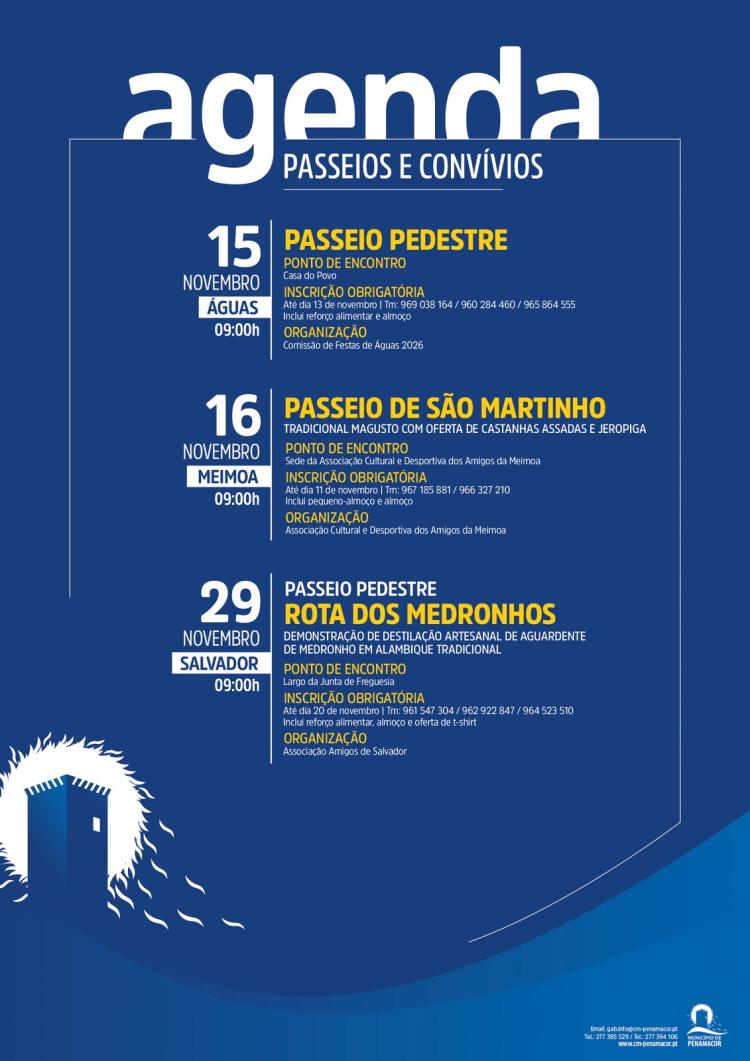 Passeios e Convívio em Águas, Meimoa e Salvador