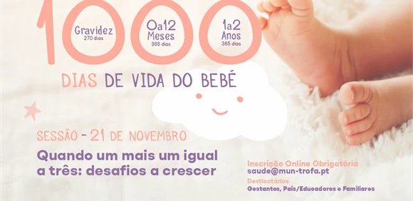 Os Primeiros 1000 Dias de Vida do Bebé - Quando um mais um igual a três : desafios a crescer