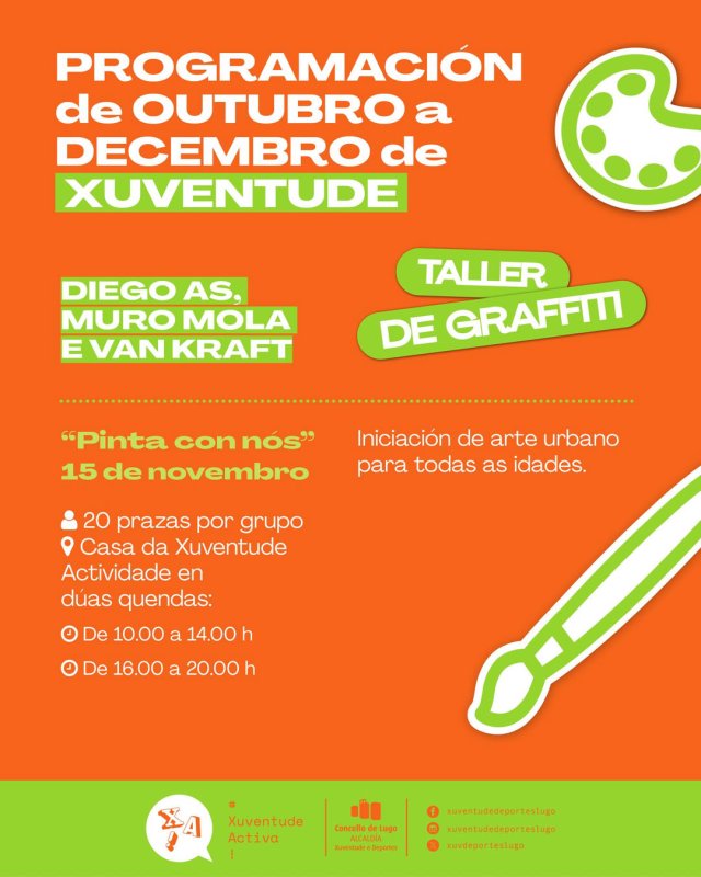 Taller de Graffiti na Casa da Xuventude