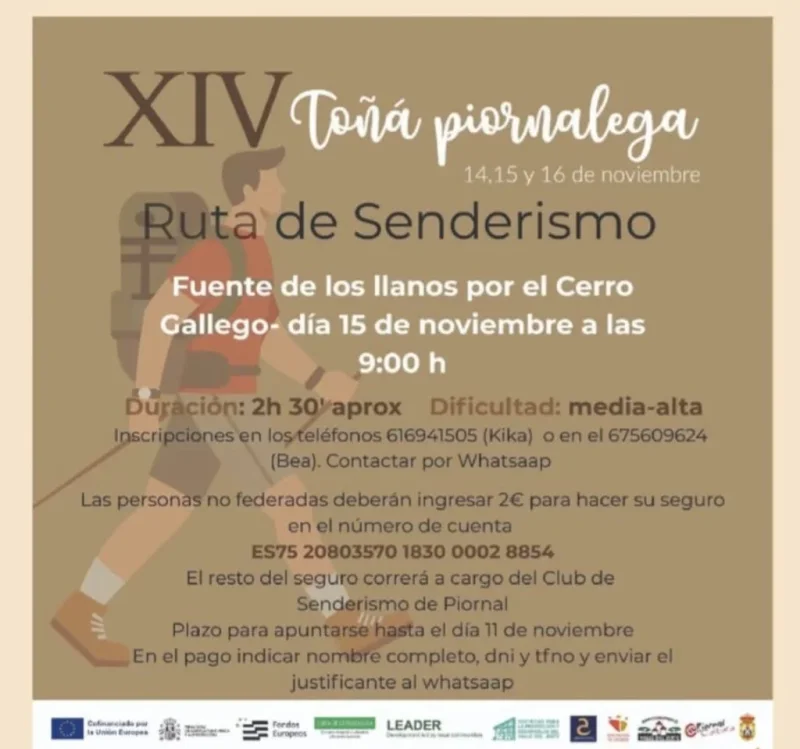 RXIV uta de Senderismo Toñá Piornalega