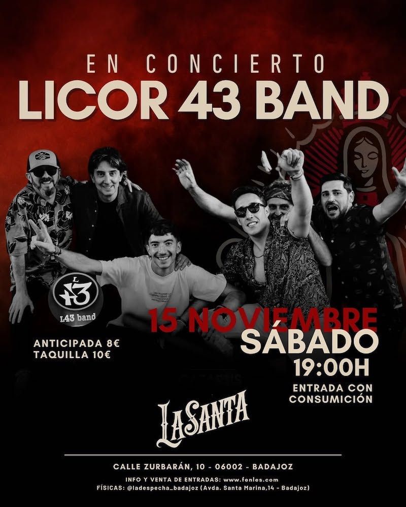 Licor 43 en concierto