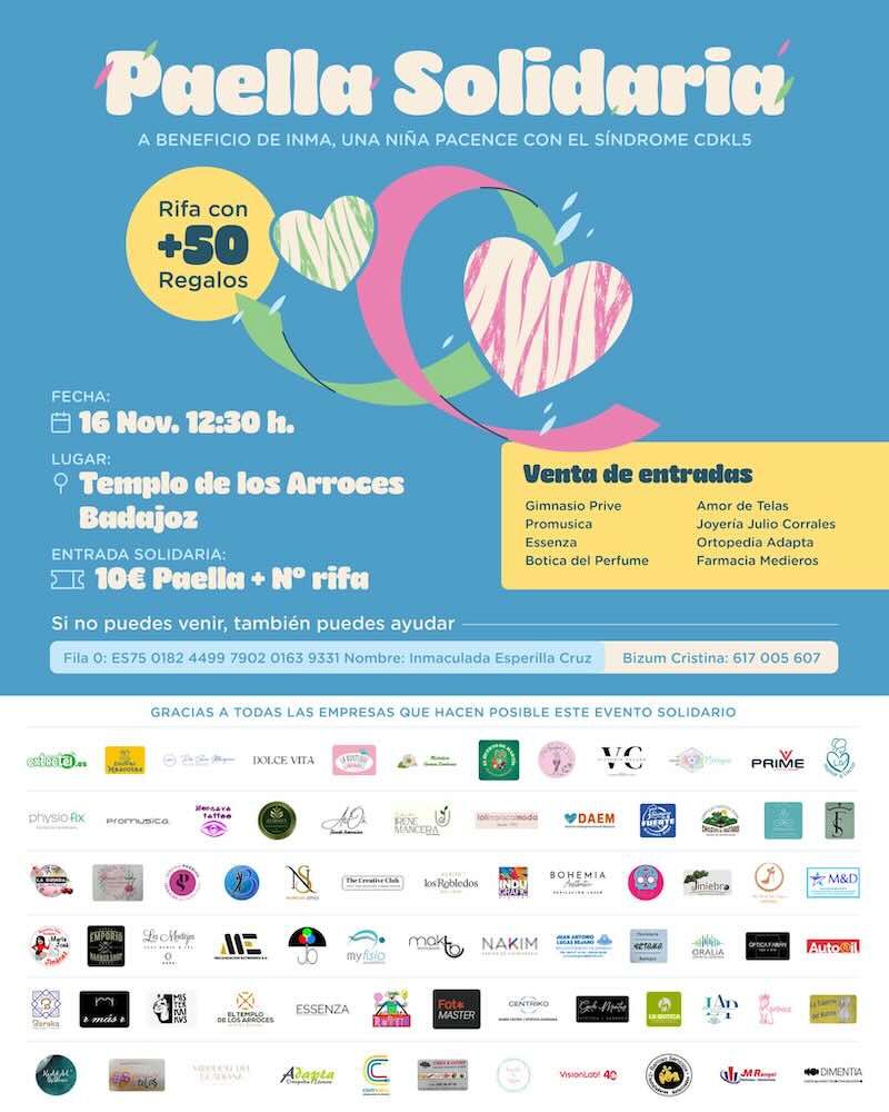 Paella solidaria a beneficio de Inma