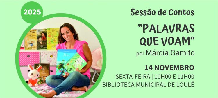 Sessão de Contos 'Palavras que voam' por Márcia Gamito