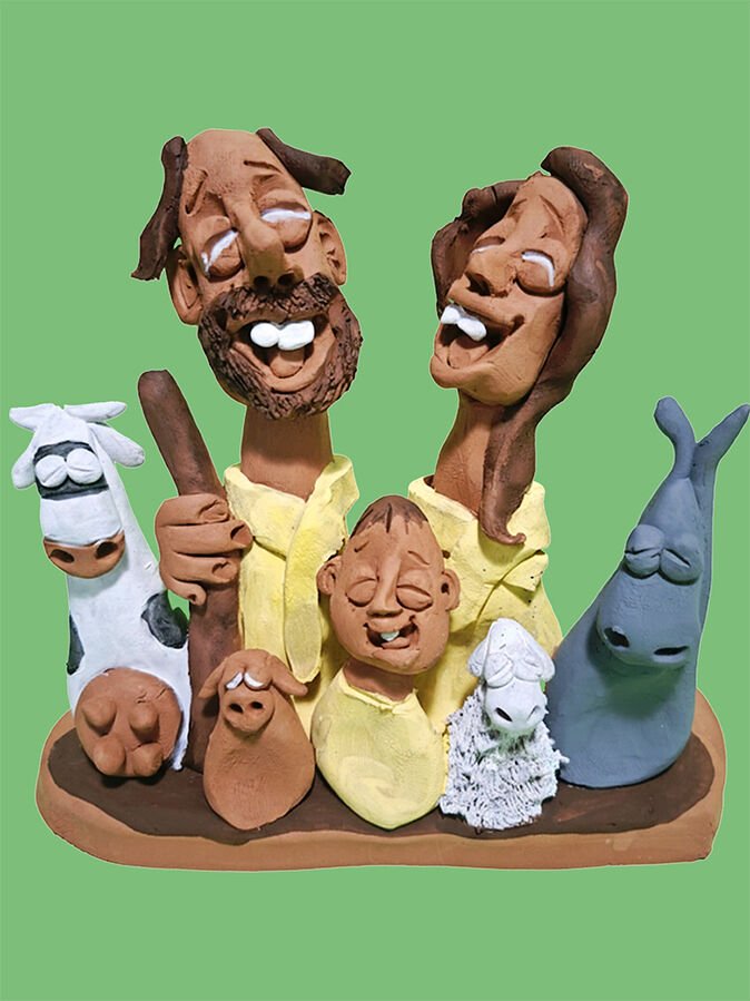 «PORCARIAS» - Exposição de caricaturas em terracota de Tiago Cabeça