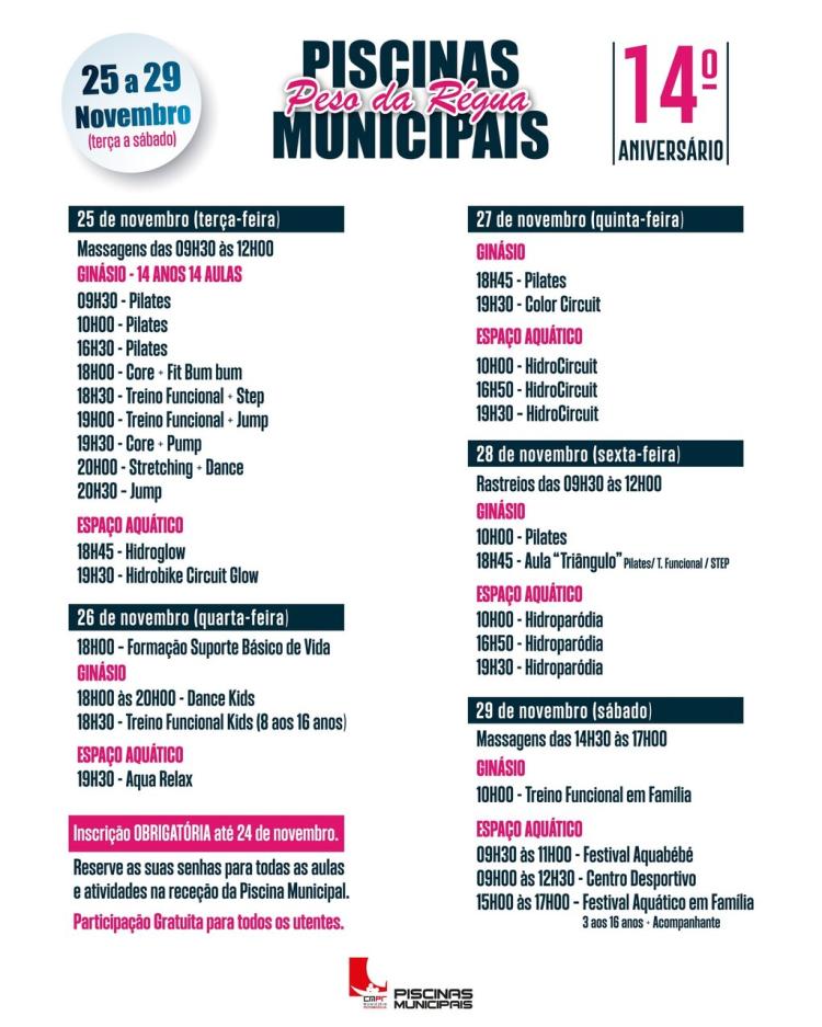 14º ANIVERSÁRIO DAS PISCINAS MUNICIPAIS