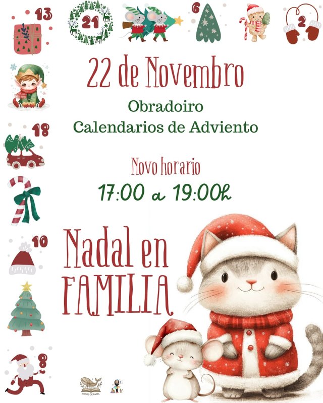 Nadal en Familia: Taller de Calendarios de Adviento (SEGUNDO HORARIO)