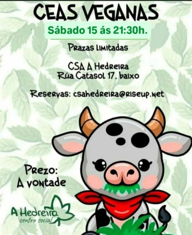 Ceas Veganas en CSA A Hedreira