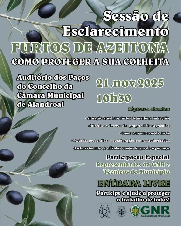 Sessão de Esclarecimentos – Furtos de Azeitona