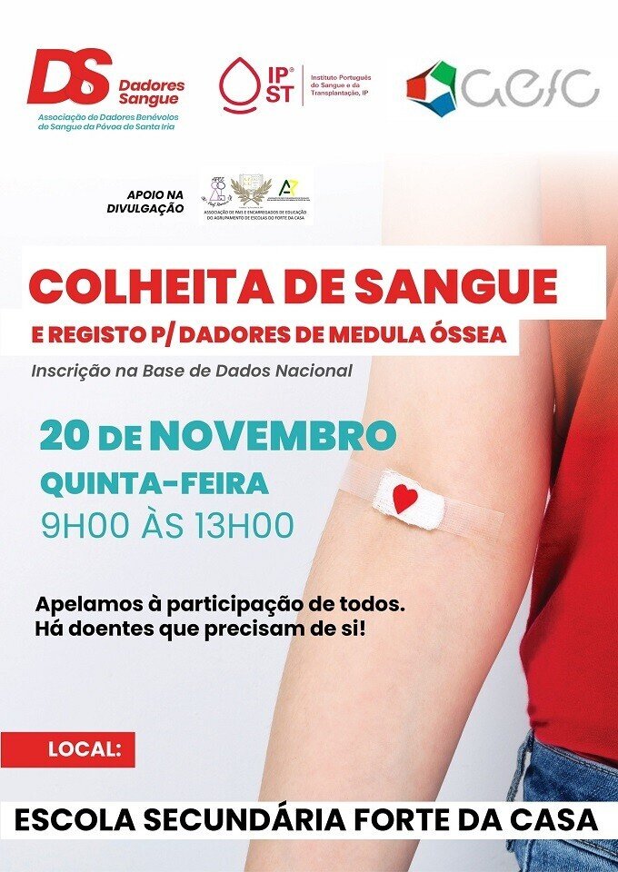 Colheita de Sangue e Registo para Dadores de Medula Óssea